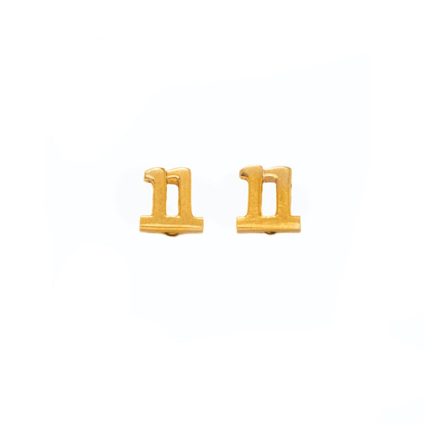 The 11:11 Stud Earring - Gold - TheCrystalBoutique™