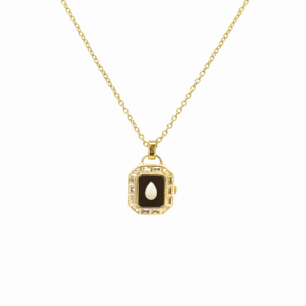 Two locket necklaces, Jed Elliott x Virginia Gardner collab — The Crystal Boutique