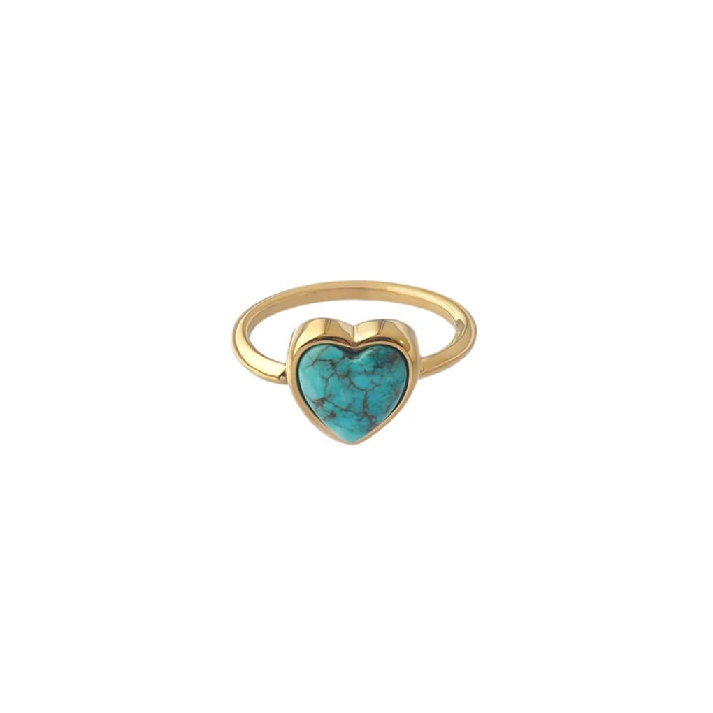 Turquoise Heart Ring - TheCrystalBoutique™
