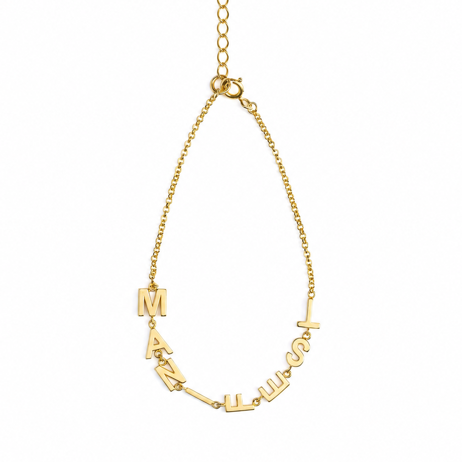 Manifestation bracelet in gold and silver — The Crystal Boutique
