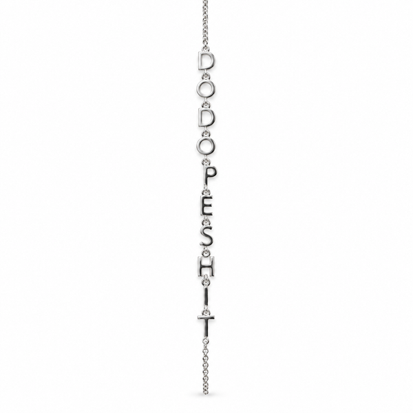 Do Dope Shit Bracelet — Letter Charm Bracelet in Gold & Silver - TheCrystalBoutique™