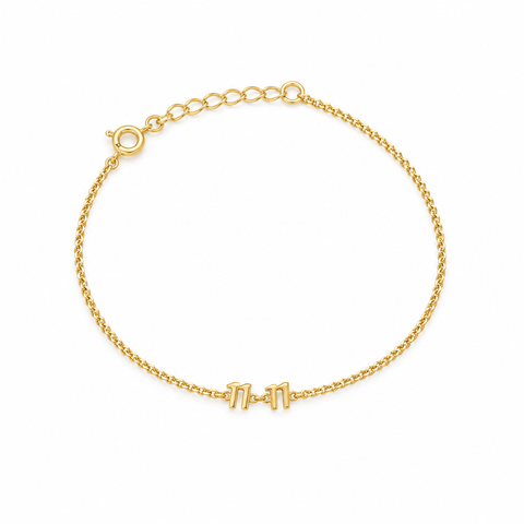 1111 angel number bracelet in gold and silver — The Crystal Boutique