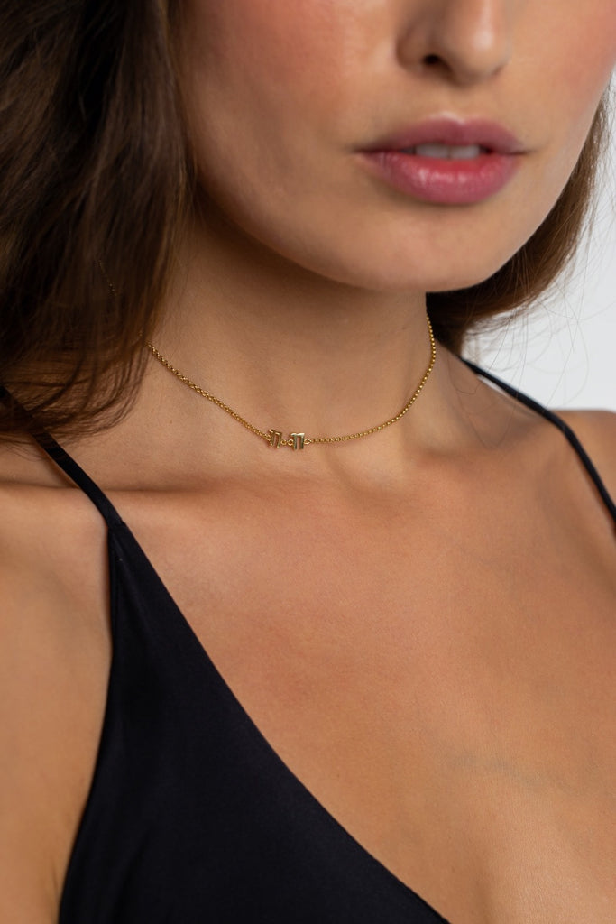 The 11:11 Choker Necklace - Gold - TheCrystalBoutique™