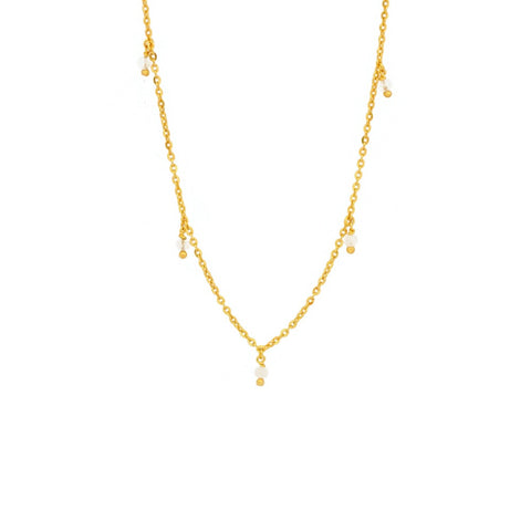 Rose Quartz Choker in Gold - TheCrystalBoutique™