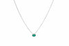 Genuine turquoise choker necklace in silver — The Crystal Boutique
