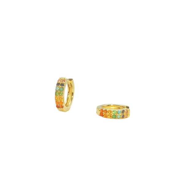 Rainbow Chakra Huggie Earring - TheCrystalBoutique™